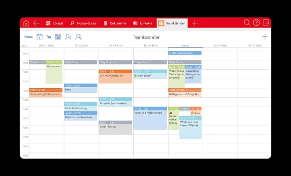 SmartWe team calendar